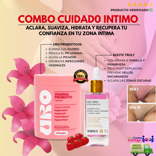 DUO DE CUIDADO INTIMO: Aceite Truly Beauty + URO Probiotico 🌿💖