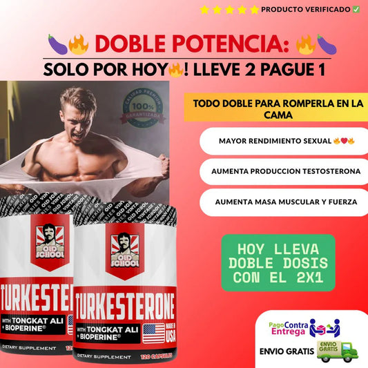 TURKESTERONE EN OFERTA PAGA 1 Y LLÉVATE 2 🐺🔥