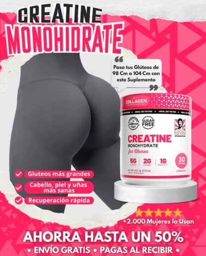 CREATINA MONOHIDRATADA CON COLAGENO EN OFERTA 2X1 🍑