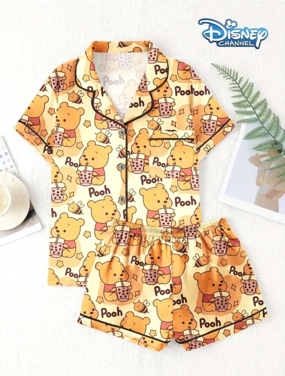 PIJAMA EN SATIN CON ESTAMPADOS ANIMADOS